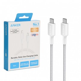 کابل تایپ سی به تایپ سی (Type-C to Type-C) انکر (ANKER) طول 1.8 متر مدل A81F6H21 گارانتی پدیده نو