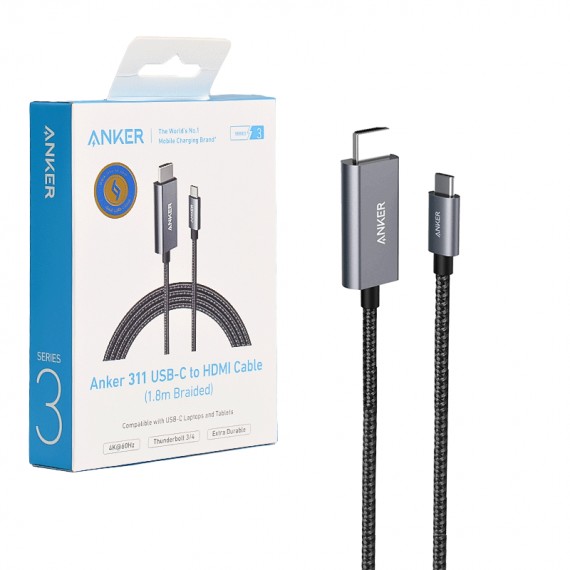 کابل MHL تایپ سی (Type-C To HDMI) انکر (ANKER) طول 1.8 متر مدل A8730H11