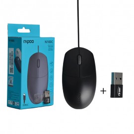 موس سیم دار تایپ سی رپو (RAPOO) مدل N100C