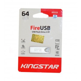 فلش کینگ استار (KingStar) مدل 64GB Fire USB KS222 نقره ای