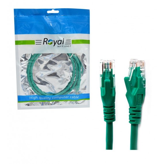 کابل شبکه CAT6E پچ کرد درجه یک طول 1 متر رویال (Royal)