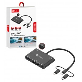 مبدل Type-C, Lightning, Micro-USB به HDMI, VGA پرووان (ProOne) مدل PHU560