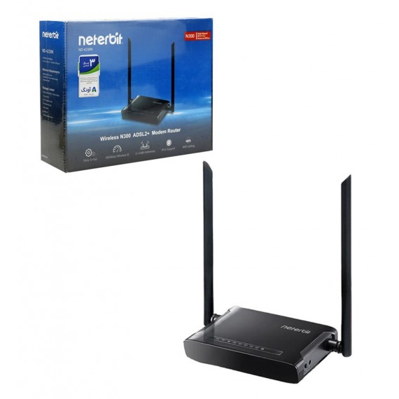 مودم روتر +ADSL2 بی سیم نتربیت (Neterbit) مدل N300 ND-4230N