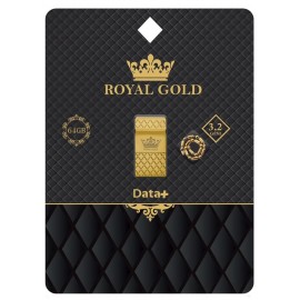 فلش دیتا پلاس (+Data) مدل 64GB ROYAL GOLD USB 3.2