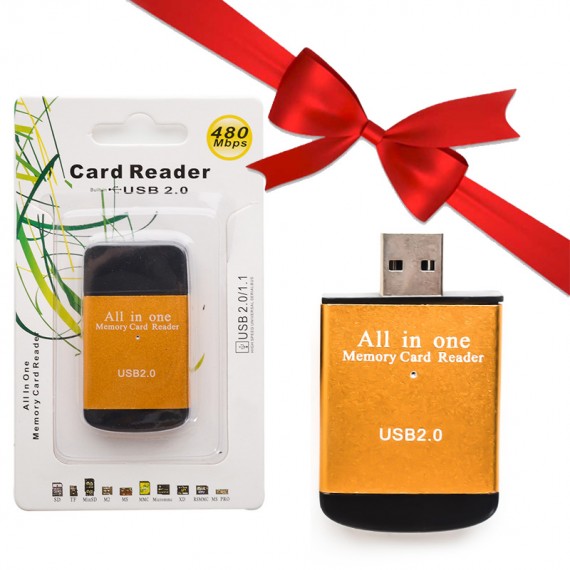 بسته 10 عددی رم ریدر USB2.0 همه کاره 32in1 + یک عدد رایگان