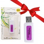 بسته 10 عددی رم ریدر USB2.0 همه کاره 15in1 + یک عدد رایگان