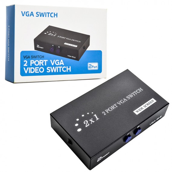 سوئیچ 2 پورت VGA کایزر (KAISER) مدل VGA-15-2