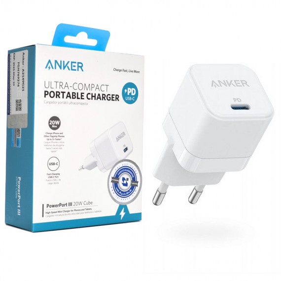 شارژر دیواری تک پورت انکر (ANKER) مدل A2149G21