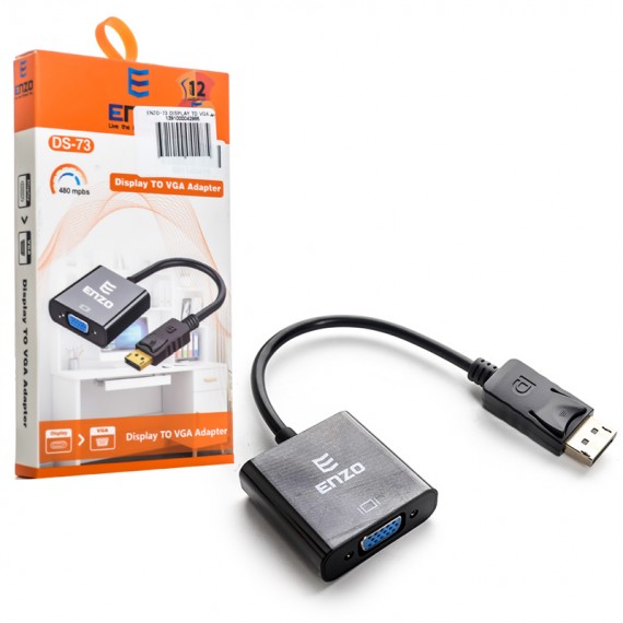 کابل تبدیل DisplayPort به VGA انزو (ENZO) مدل DS-73