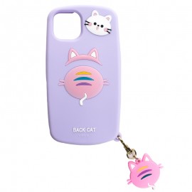 قاب عروسکی طرح Back Cat مناسب برای گوشی iPhone 12/12Pro