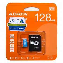 رم موبایل ای دیتا (ADATA) مدل 128GB Micro 100MB/S A1 V10 خشاب دار