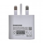 شارژر دیواری 25 وات سه شاخه اروپایی + کابل (Type-C to Type-C) سامسونگ (Samsung) مدل EP-TA800 گارانتی آسان سرویس