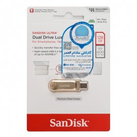 فلش سن دیسک (SanDisk) مدل 128GB Dual Drive Luxe USB3.2 Type-C