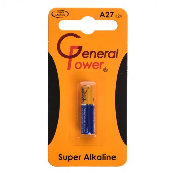 باتری ریموت کنترل جنرال پاور (General Power) مدل Super Alkaline A27 12V