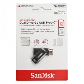 فلش سن دیسک (SanDisk) مدل 128GB Dual Drive Go USB3.2 TYPE-C گارانتی سازگار