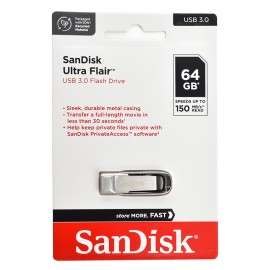 فلش سن دیسک (SanDisk) مدل 64GB Ultra Flair USB3.0 گارانتی سازگار