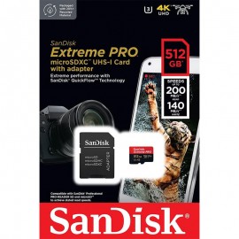 رم موبایل و دوربین سن دیسک (SanDisk) مدل 512GB Extreme Pro 200MB/s خشاب دار گارانتی سازگار