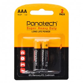 باتری نیم قلمی پاناتک (Panatech) مدل R03P AAA (کارتی 2 تایی)