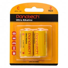 باتری سایز C پاناتک (Panatech) مدل Ultra Alkaline LR14 (کارتی 2 تایی)