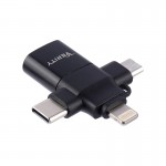 تبدیل OTG (USB 3.0 To iPhone/Type-C/Micro) وریتی (VERITY) مدل A316