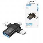 تبدیل OTG (USB 3.0 To iPhone/Type-C/Micro) وریتی (VERITY) مدل A316