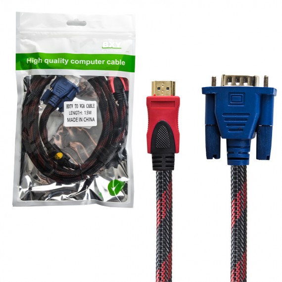 کابل HDMI به VGA بی ایکس وای (BXY) طول 1.5 متر