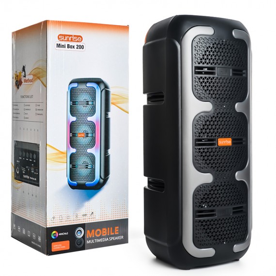 اسپیکر بلوتوث سان رایز (Sunrise) مدل Mini BOX200