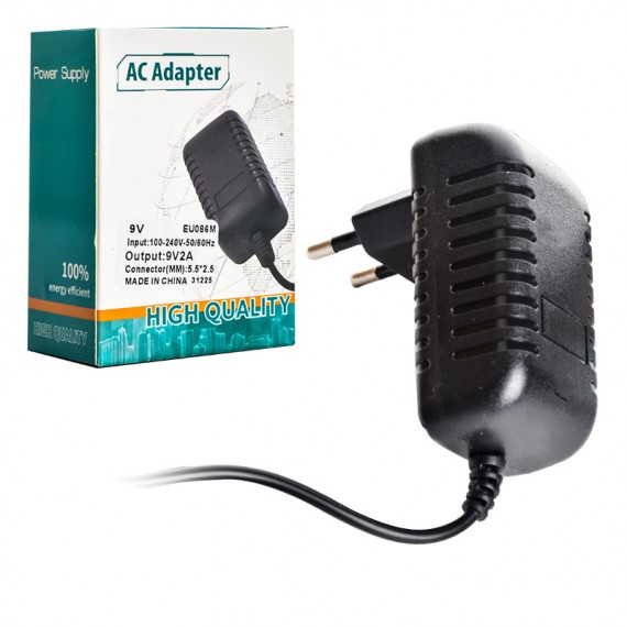 آداپتور سوزنی 9 ولت 2 آمپر 9V/2A کی لینک (KLINK) مدل EU086M