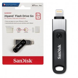 فلش سن دیسک (SanDisk) مدل 64GB iXpand Flash Drive Go USB3.0 Lightning گارانتی آسان سرویس