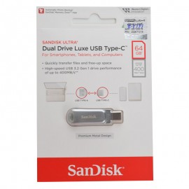 فلش سن دیسک (SanDisk) مدل 64GB Dual Drive luxe USB3.2 Type-C گارانتی رهجو