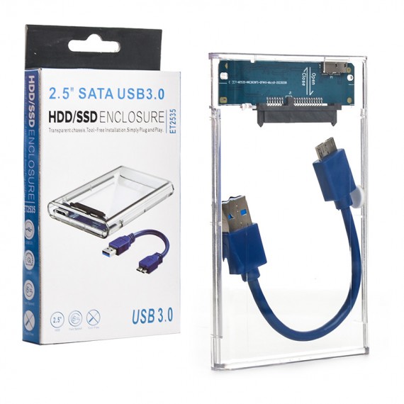 باکس هارد شفاف 2.5 اینچی USB3.1 Type-C مدل ET2535C