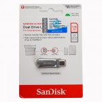 فلش سن دیسک (SanDisk) مدل 128GB Dual Drive Luxe USB3.2 Type-C گارانتی حافظه طلایی تهران