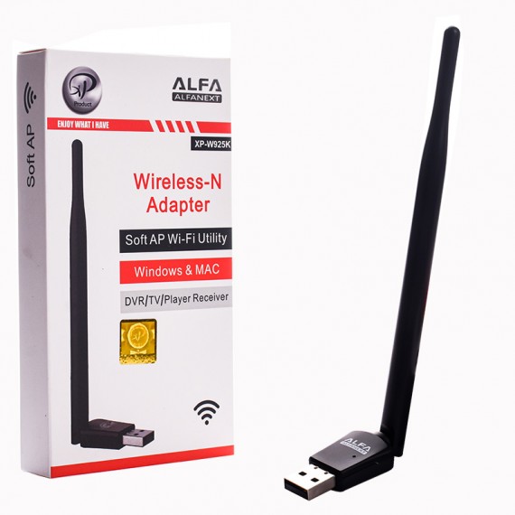 دانگل شبکه وای فای (Wi-Fi) آنتن دار آلفا ایکس پی (XP) مدل XP-W925K