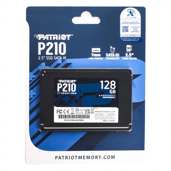 هارد SSD پاتریوت (PATRIOT) مدل P210 ظرفیت 128GB