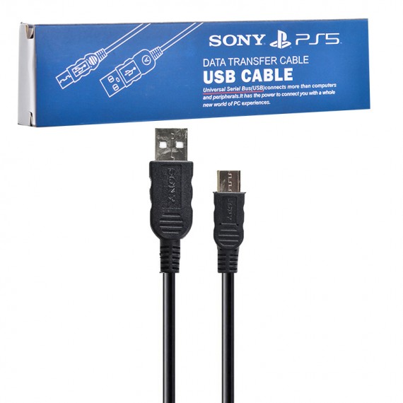 کابل شارژ دسته بازی PS5 تایپ سی (Type-C) سونی (SONY) طول 1.8 متر