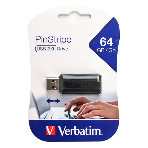 فلش ورباتیم (Verbatim) مدل 64GB PinStripe گارانتی حافظه طلایی تهران