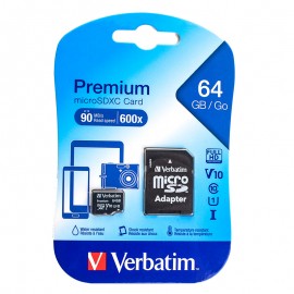 رم موبایل و دوربین ورباتیم (Verbatim) مدل 64GB Premium 90MB/s خشاب دار گارانتی حافظه طلایی تهران