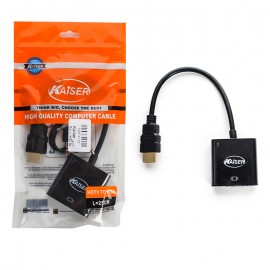 تبدیل HDMI TO VGA همراه کابل صدا کایزر (KAISER) مدل K-301