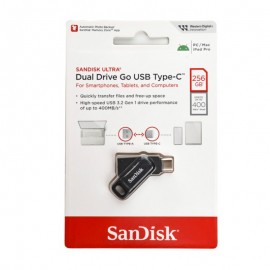 فلش سن دیسک (SanDisk) مدل 256GB Dual Drive Go USB3.2 TYPE-C گارانتی حافظه طلایی تهران