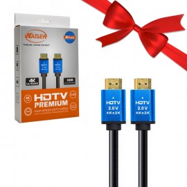 بسته 1+10 کابل HDMI 4K 2V کایزر (KAISER) طول 1.5 متر (یک عدد هدیه)