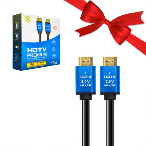 بسته 1+10 کابل HDMI 4K*2K کایزر (KAISER) طول 10 متر (یک عدد هدیه)