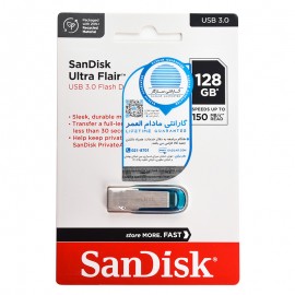 فلش سن دیسک (SanDisk) مدل 128GB Ultra flair CZ73 USB3.0 گارانتی سازگار