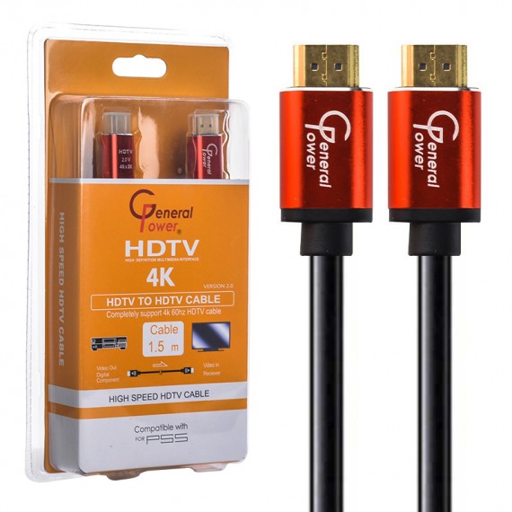 کابل HDMI 4K 2V جنرال پاور (General Power) طول 1.5 متر