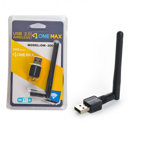 دانگل شبکه وای فای (Wi-Fi) آنتن دار وان مکس (ONE MAX) مدل OM-200A