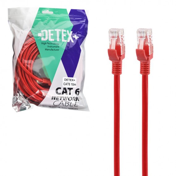 کابل شبکه CAT6 دیتکس پلاس (+DETEX) طول 10 متر