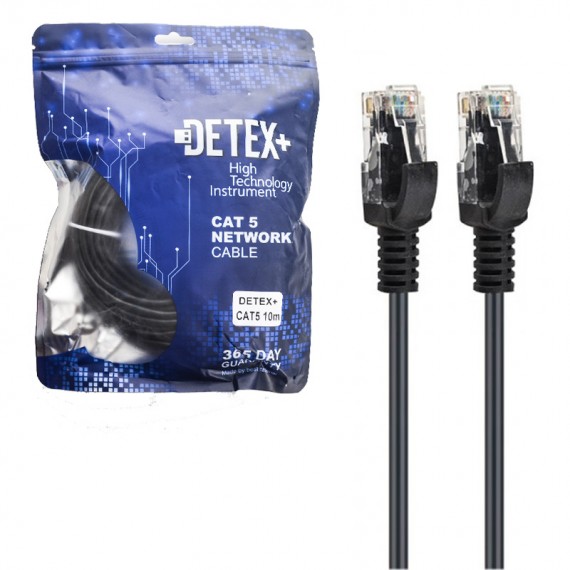 کابل شبکه CAT5 دیتکس پلاس (+DETEX) طول 10 متر