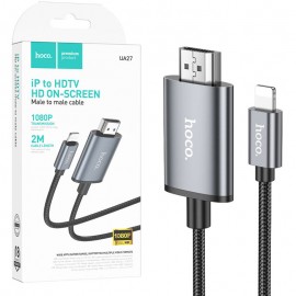 کابل MHL آیفون (HDMI to Lightning) هوکو (hoco) طول 2 متر مدل UA27