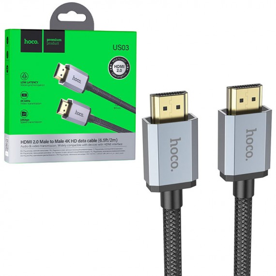 کابل HDMI هوکو (hoco) طول 2 متر مدل US03