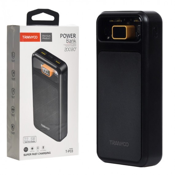 پاوربانک ترانیو (TRANYOO) مدل T-P03 ظرفیت 20000mAh