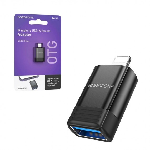 تبدیل OTG (USB-A To Lightning) بروفون (BOROFONE) مدل BV18